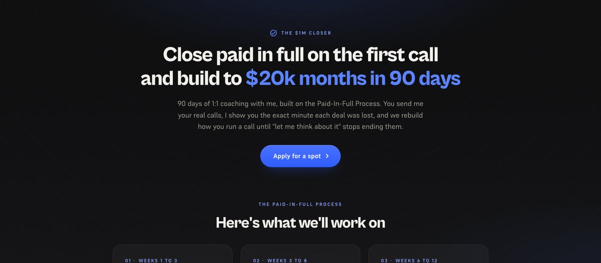 The $1M Closer offer preview