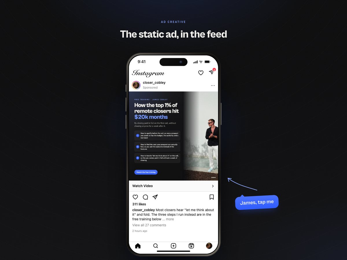 Static ad preview