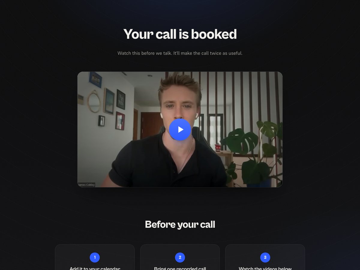 Thank-you page preview
